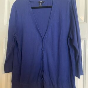 GAP Women's Royal Blue Cardigan